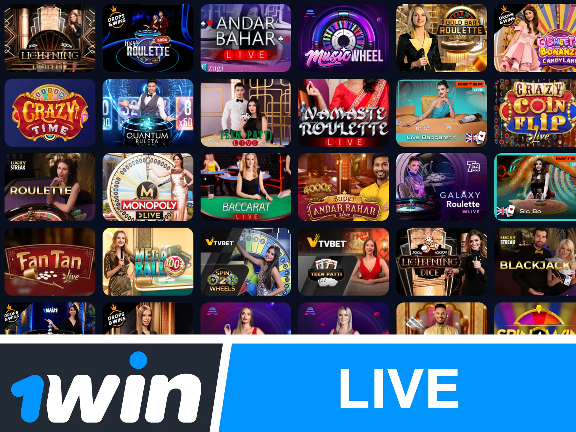 WowBet এ লাইভ ক্যাসিনো গেম খেলুন।