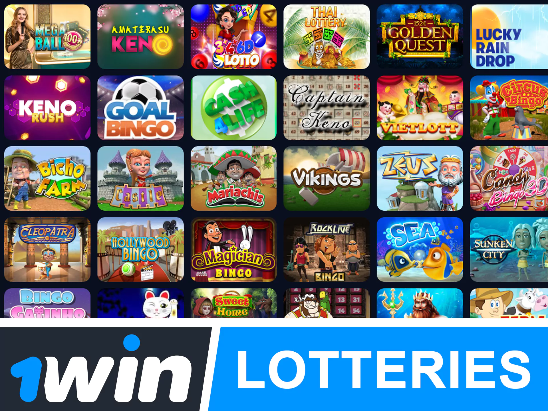 আপনি WowBet এ বিভিন্ন লটারি খেলতে পারেন।