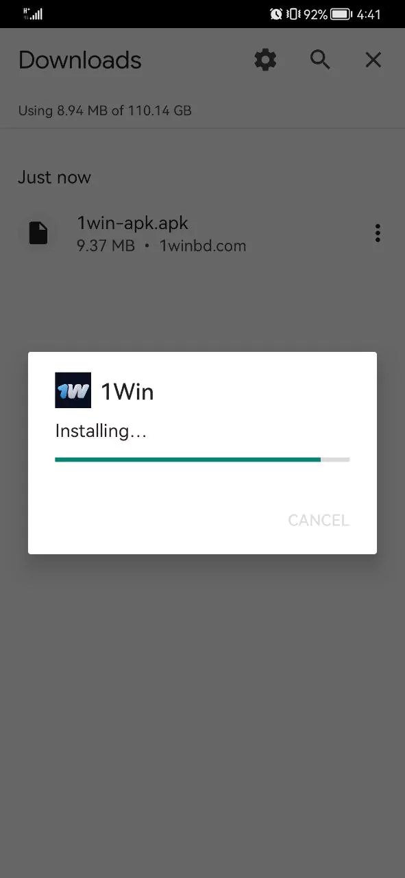 WOWBet অ্যাপটি ইনস্টল করুন।