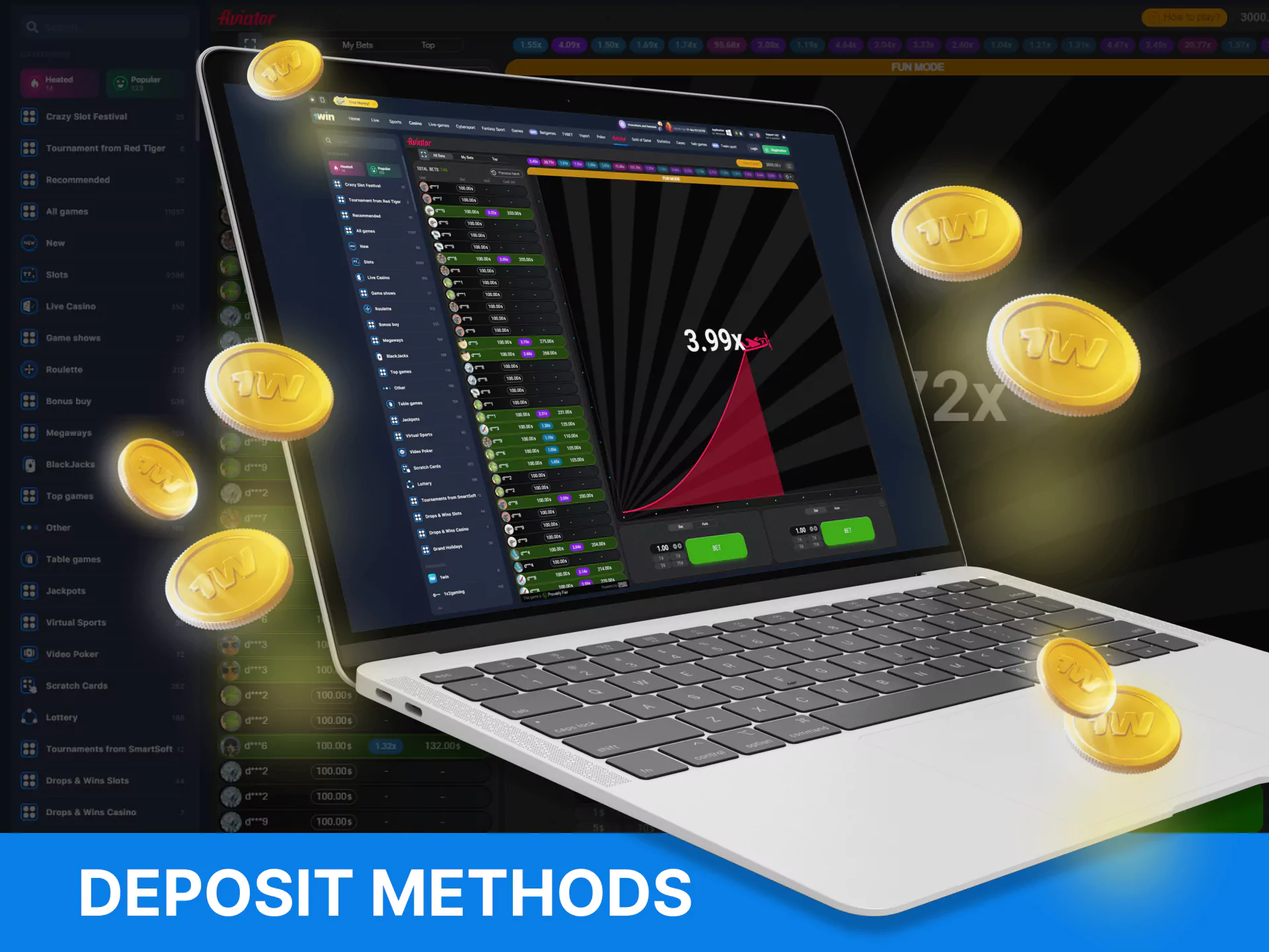 With this simple instruction, learn how to deposit money to your Aviator account on WOWBet.