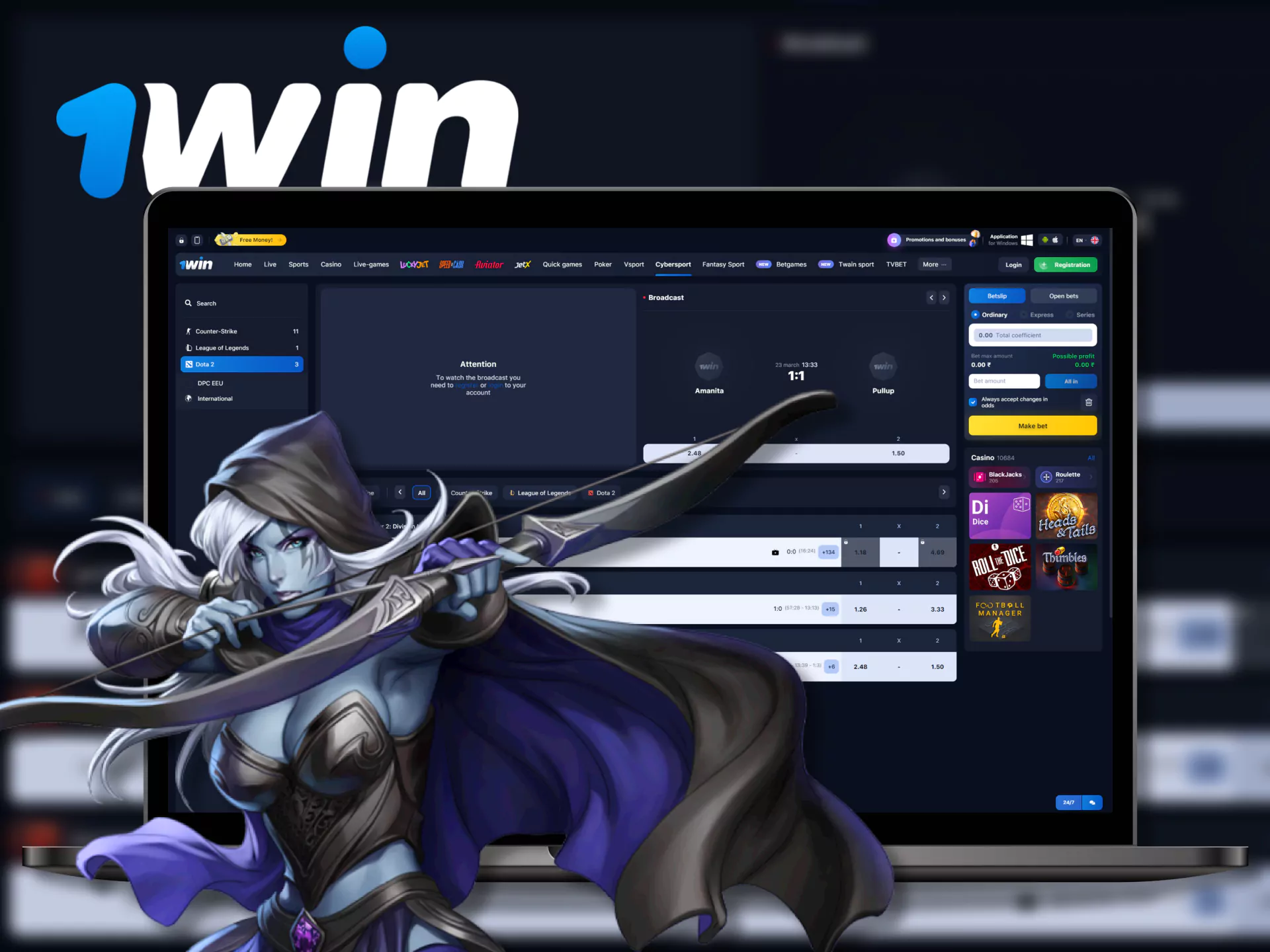 At WOWBet, start simply betting on DOTA 2.
