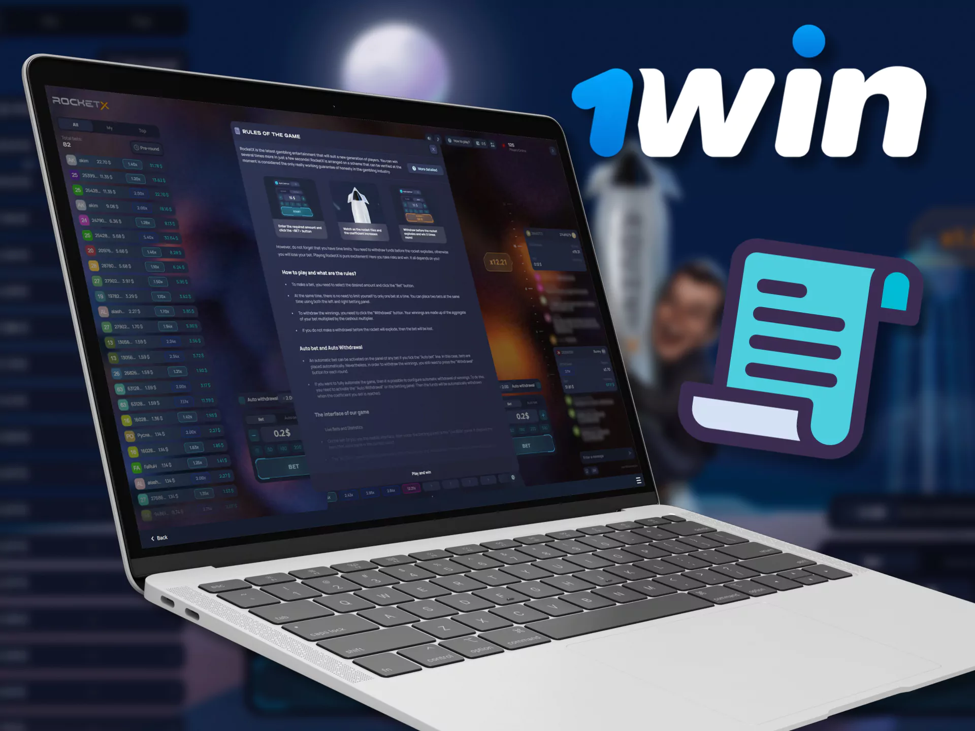 Read these simple rules and get started on the exciting game of Rocket X at WowBet.