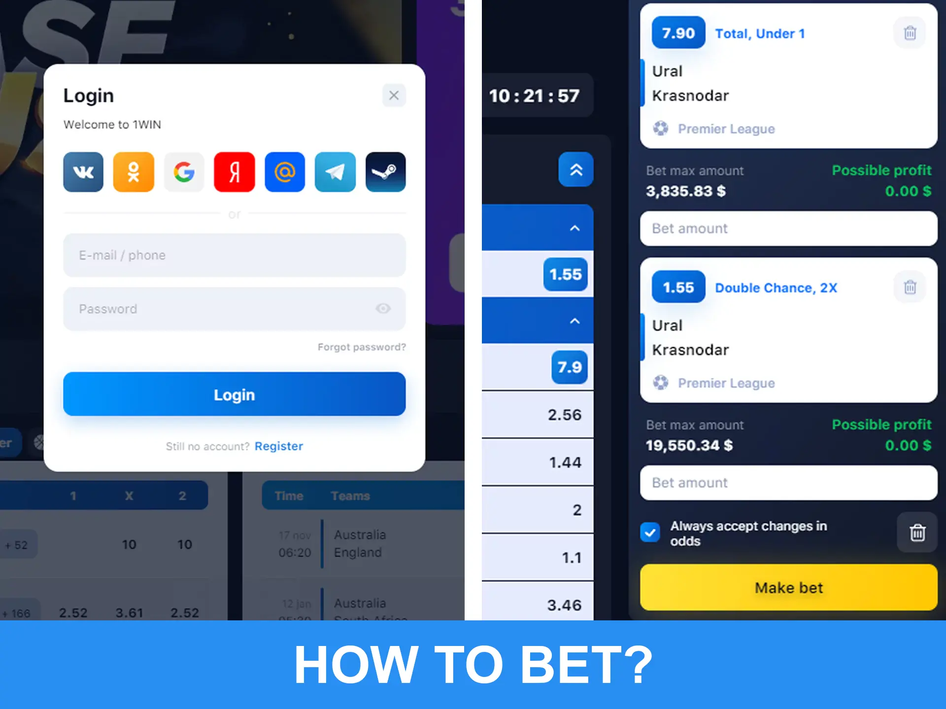 Use the menu with tournaments to bet at WOWBet.