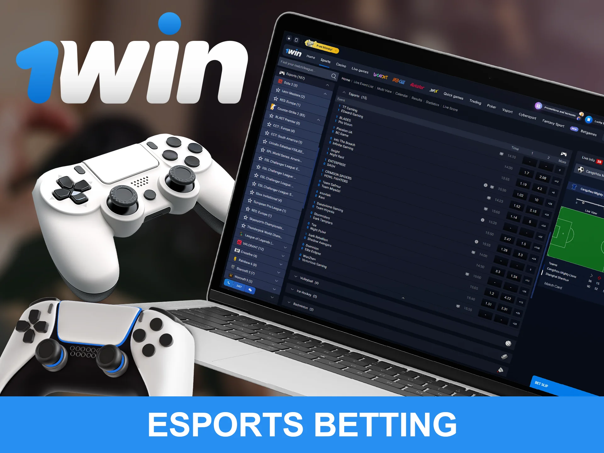 Take part in cyber sports tournaments at WowBet.