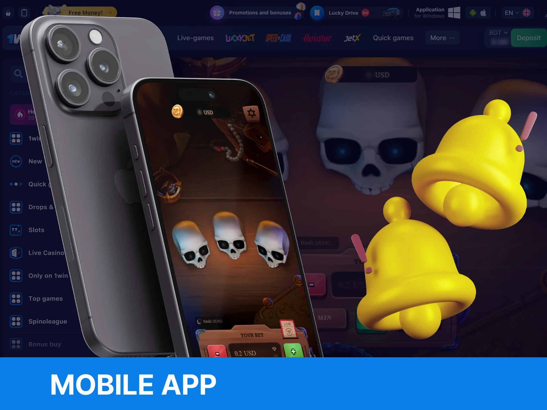 Try to play Brawl Pirates with WOWBet mobile app.