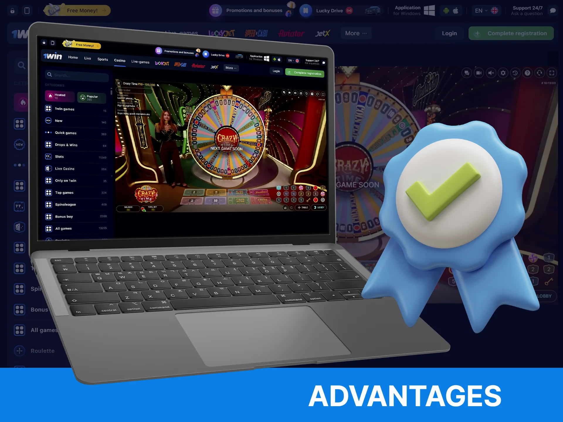 The various benefits of playing Crazy Time on WOWBet.