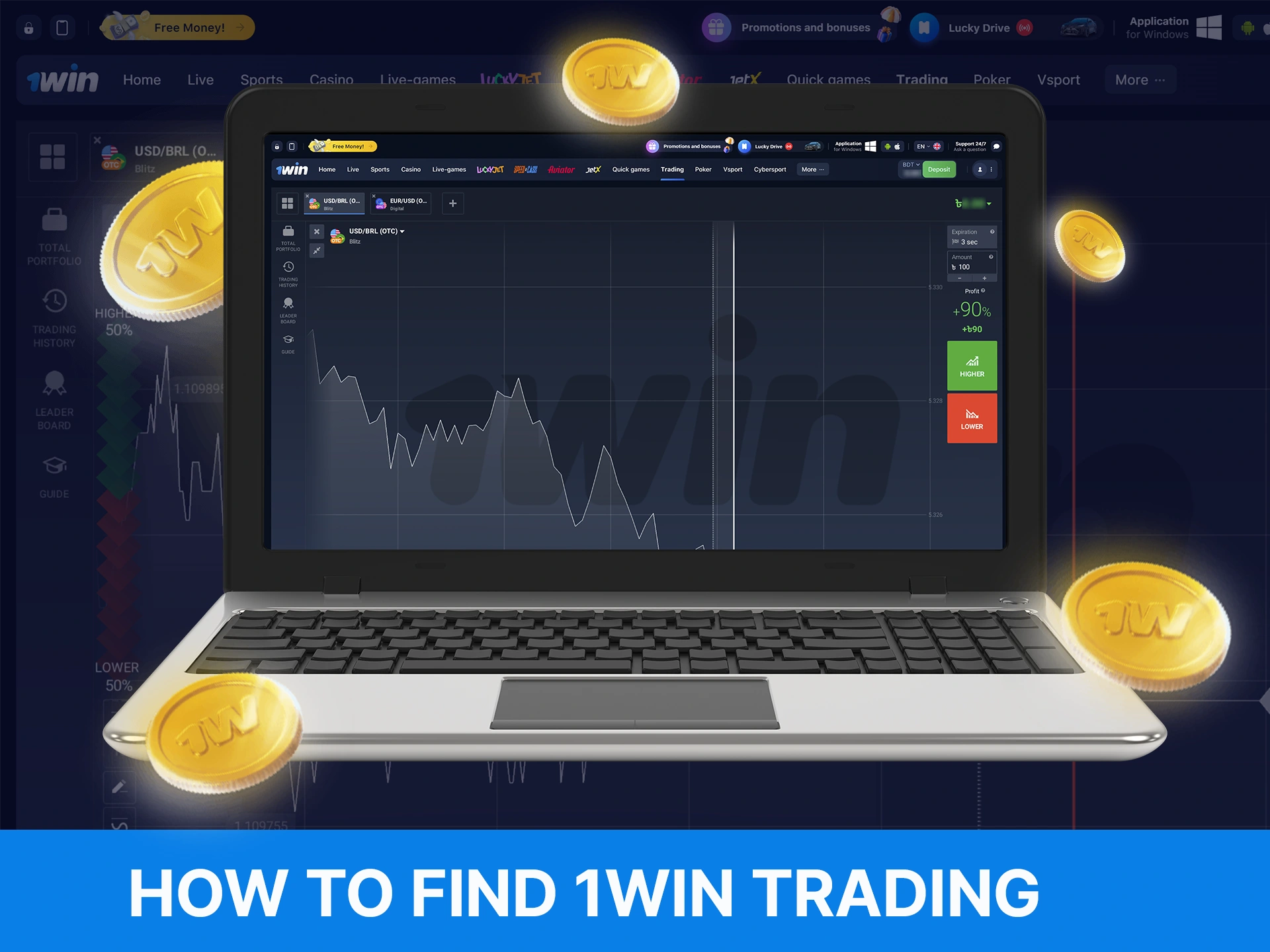 What do you need to do to find the trading section on the WOWBet.