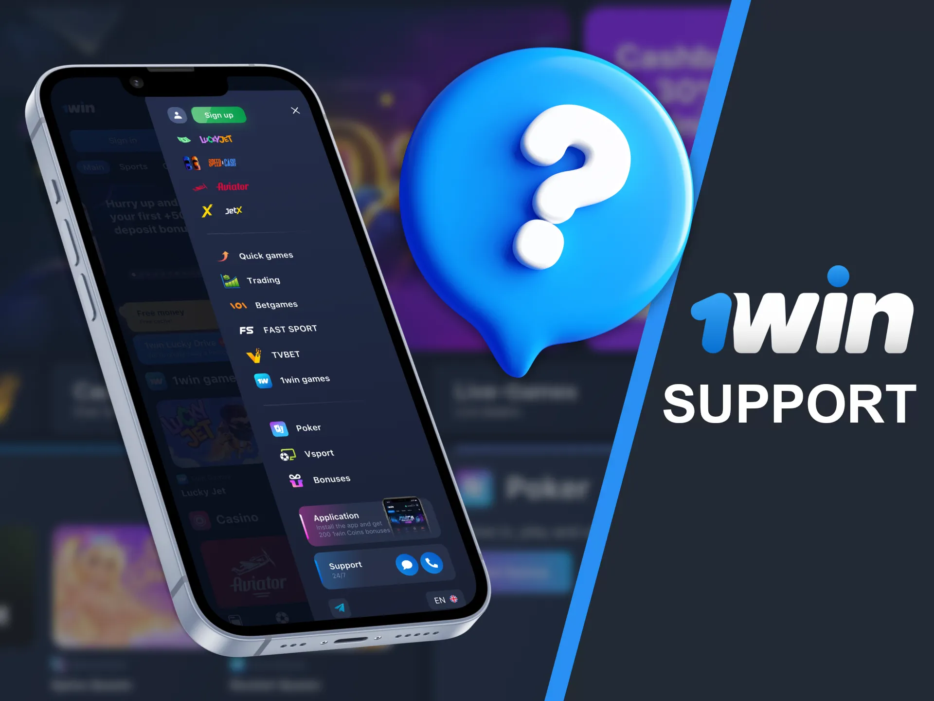 You can contact the support service any time via the WowBet app.