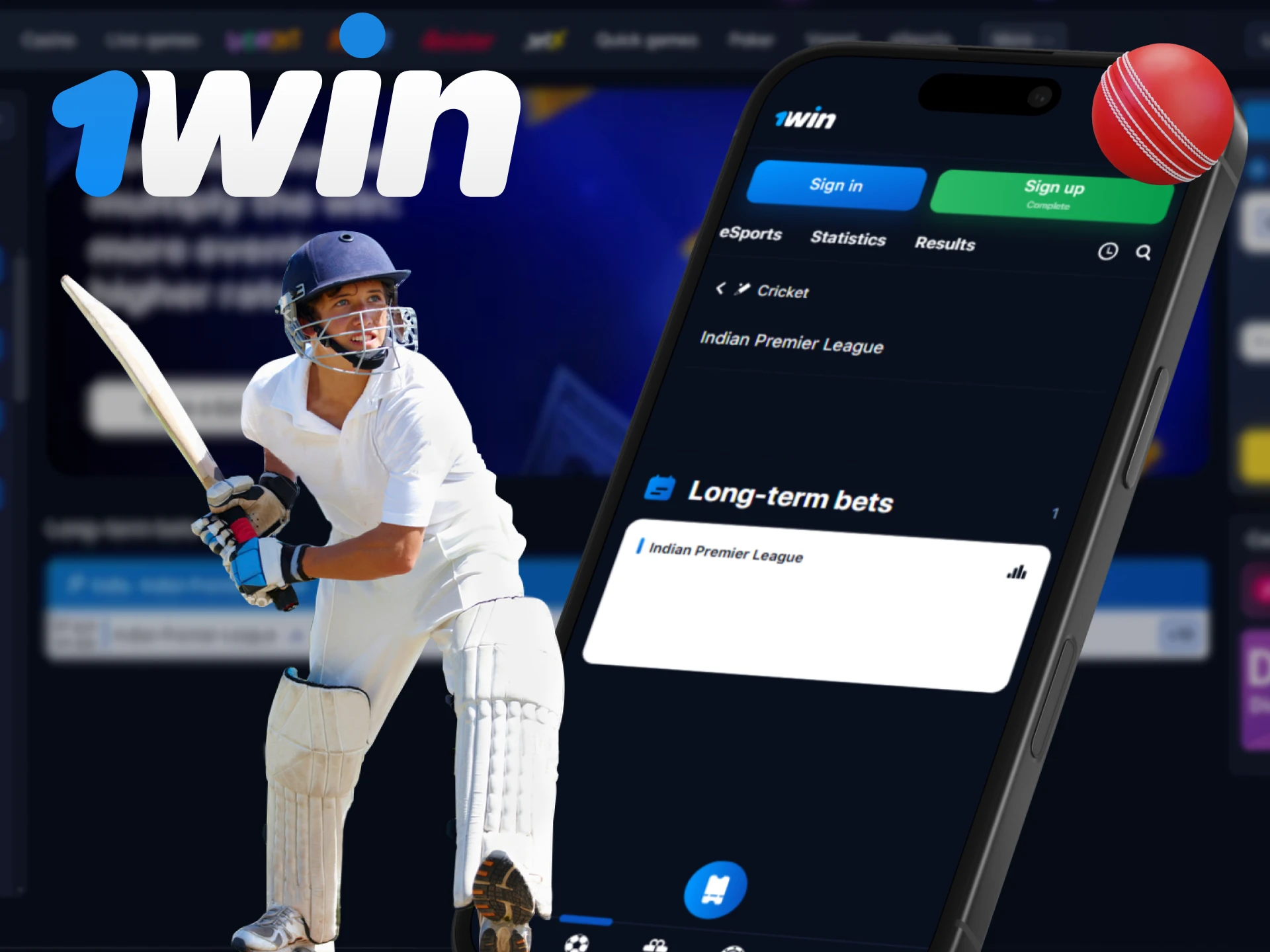 Bet on IPL through the WOWBet application.
