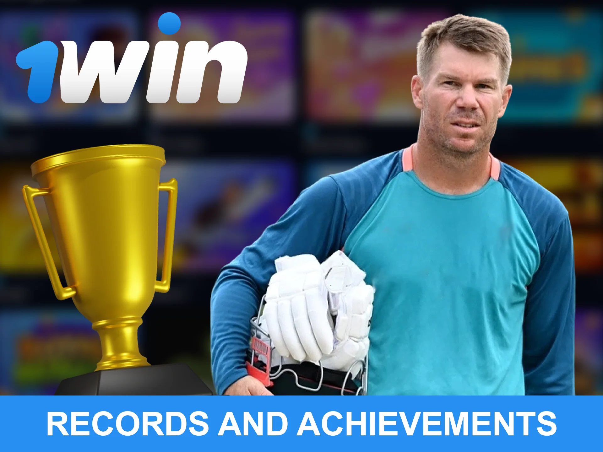 David Warner is a WowBet ambassador with many career achievements.