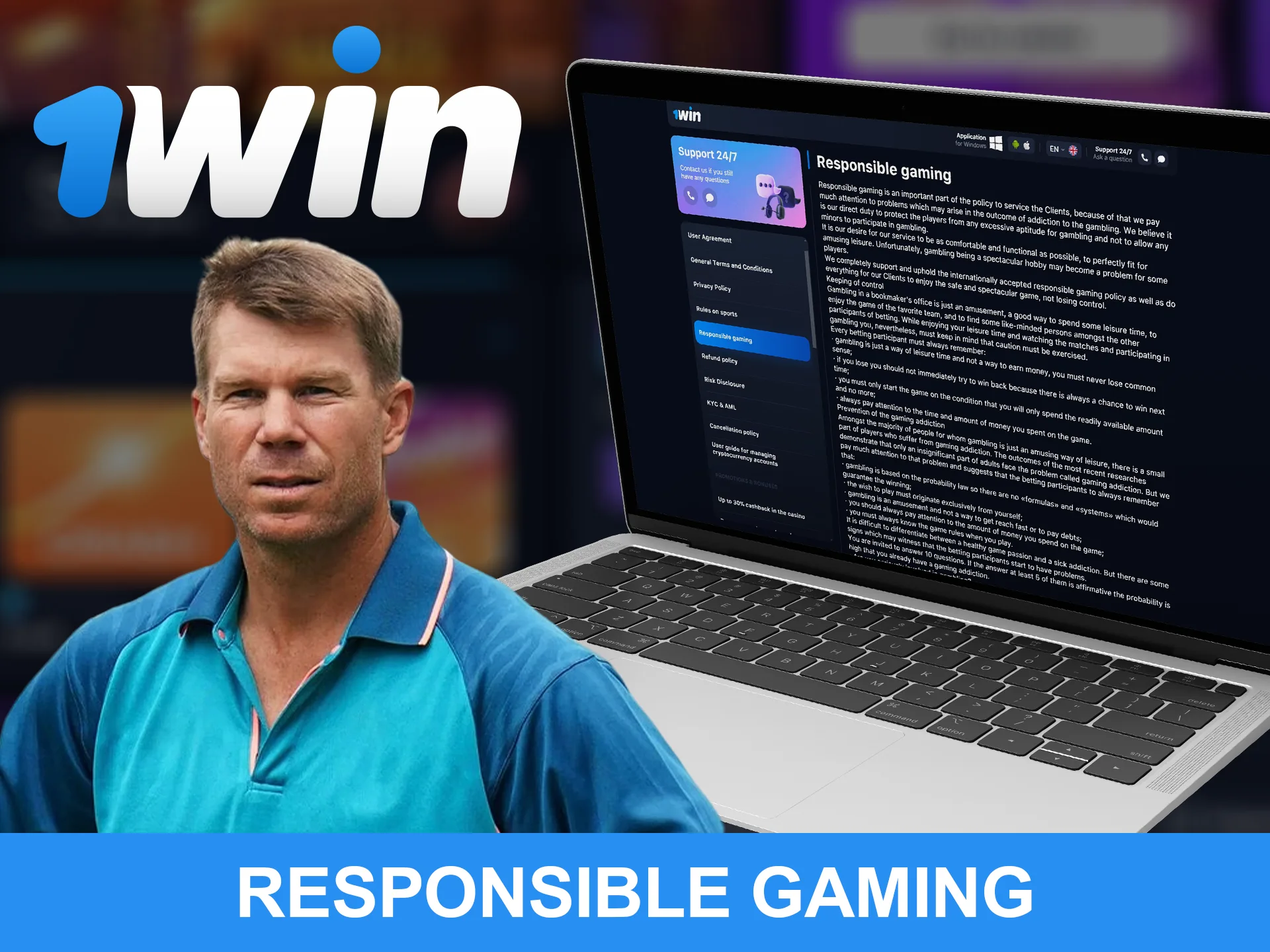 WowBet and David Warner urge you to play responsibly.