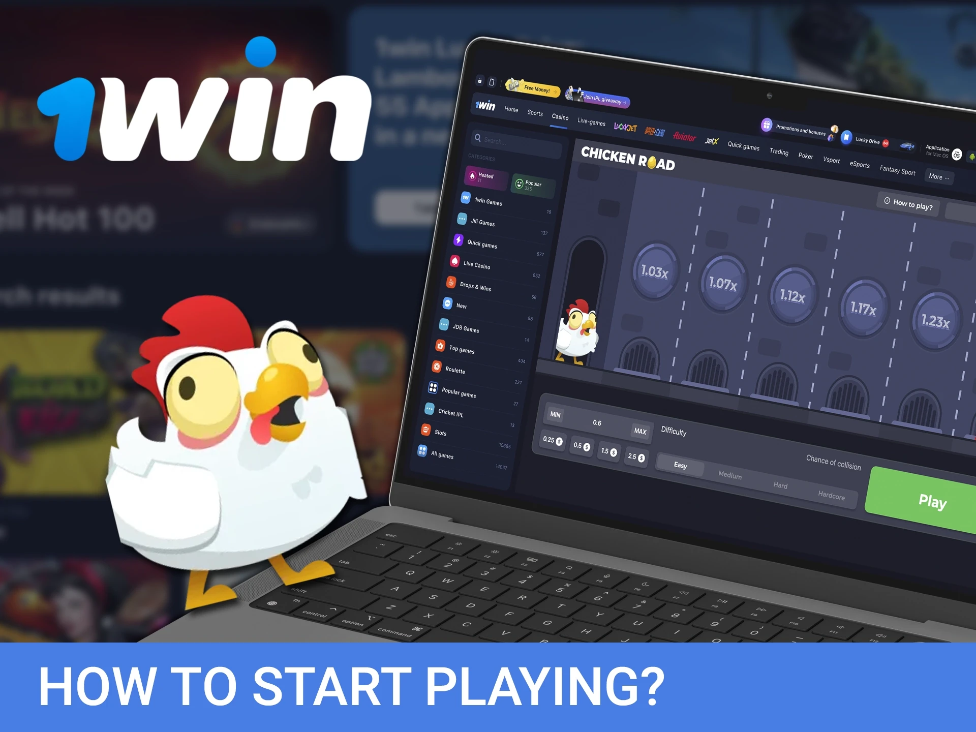 Learn how to get started playing Chicken Road from WowBet Casino quickly and efficiently.