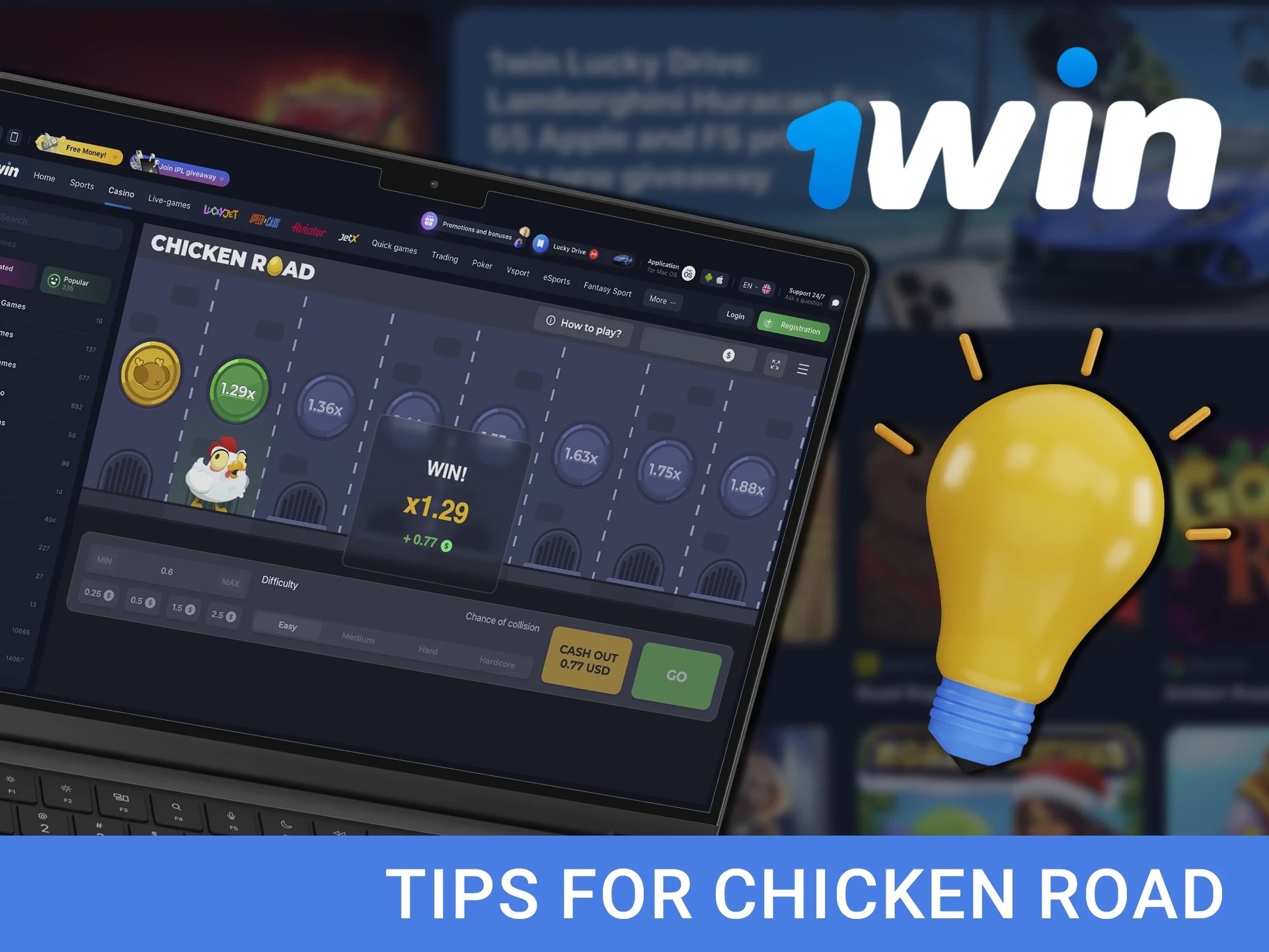 Use strategies and tactics to achieve big wins in the Chicken Road game from WowBet Casino.
